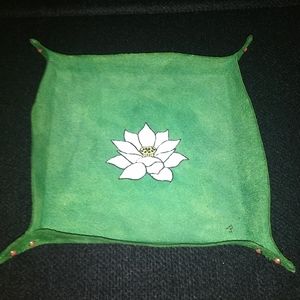 Valet tray 9" X 9" with Lotus